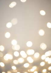 Elegant Christmas Bokeh Background with Golden Lights - Festive Holiday Season Backdrop for Text, wallpaper, background 