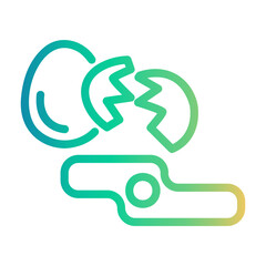 eggs Line Gradient Icon