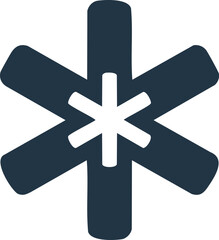 Fototapeta premium Star of Life Symbol of Emergency Medical Services and Healthcare Support