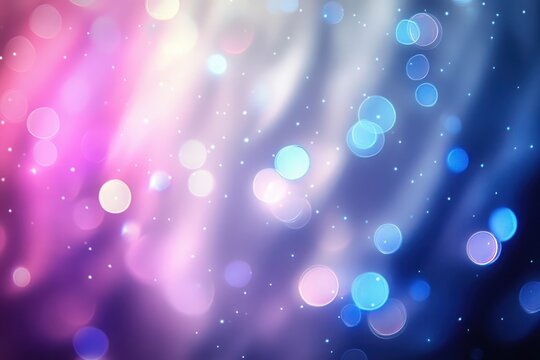 dreamy pastel bokeh with glowing orbs, soft flowing light streaks and scattered sparkling dots evoking a serene magical atmosphere - Powered by Adobe