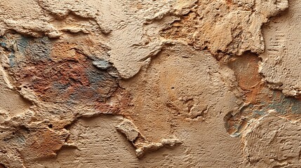 Fototapeta premium A premium beige wall texture with authentic plaster imperfections, offering a calm, organic, and sophisticated feel.