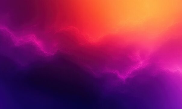 glowing magenta and orange cloudscape with electric purple filaments over deep blue, luminous and dreamy - Powered by Adobe