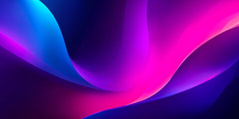 Abstract gradient waves in vibrant blue, purple, and magenta tones. Fluid motion and silky texture are ideal for tech, design, and commercial backgrounds or digital branding.