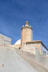 White Mosque Minaret in Algiers Old City Fortress