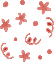 watercolor style red tomato strawberry cherry apple berry seamless pattern on white background