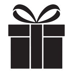 black gift box. vector illustration EPS 10