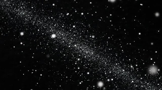 Silver stardust trail cosmic background