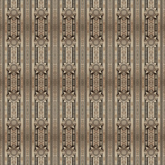 Vintage Ornamental Vertical Stripe Pattern Collection – Geometric, Floral, Baroque, Tribal and Art Deco Engraved Decorative Columns Seamless Pattern