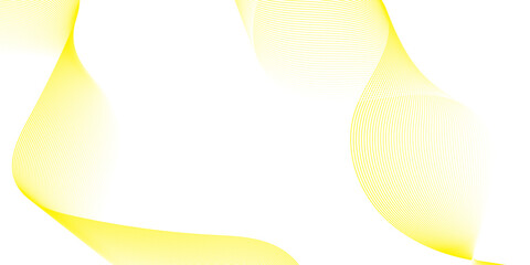 Modern abstract wave digital yellow and white geometric technology. Abstract line wave gradient poster blend background vector.	
