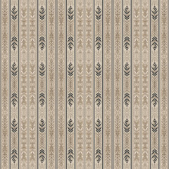 Vintage Ornamental Vertical Stripe Pattern Collection &ndash; Geometric, Floral, Baroque, Tribal and Art Deco Engraved Decorative Columns Seamless Pattern