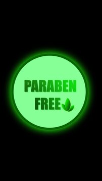Organic cosmetics animation. Paraben free skincare ads loop video vertical video. Eco friendly product packaging. Clean beauty branding motion graphics vertical video.