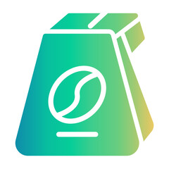 coffee pack Gradient icon