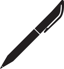 Pen Icon. Collection of vector for writing and artistic tools pen, pencil, marker, paintbrush. classic hand writing tool for calligraphy. Web site page and mobile app design vector element.