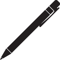 Pen Icon. Collection of vector for writing and artistic tools pen, pencil, marker, paintbrush. classic hand writing tool for calligraphy. Web site page and mobile app design vector element.