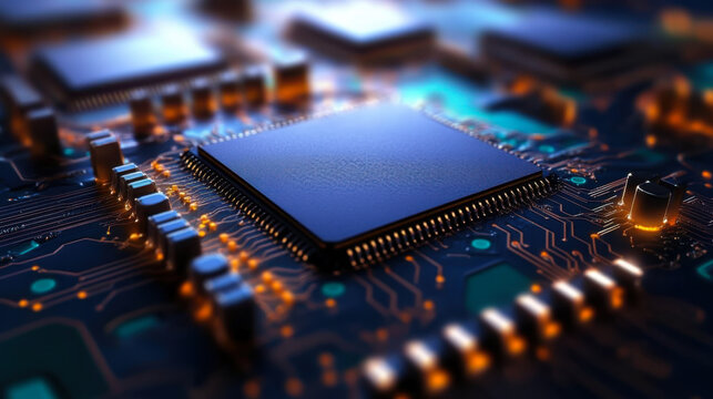 circuit board futuristic server code processing - Powered by Adobe