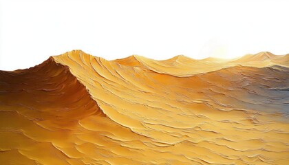 panoramic golden sand dunes with wind-sculpted ridges and rippled texture under warm sunlit glow, serene vast desert landscape conveying calm solitude