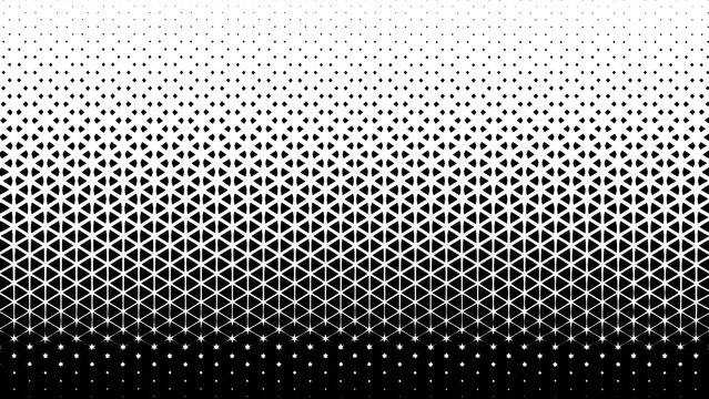 Abstract geometric pattern with fading grid and dots