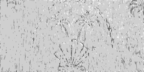 Abstract textured background with a subtle floral or leaf motif in grayscale tones