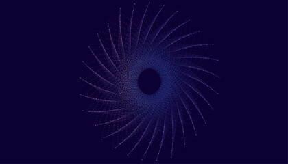 Abstract Geometric Spiral Line Art Background