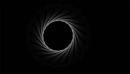 Dark Abstract Circular Swirling Line Pattern