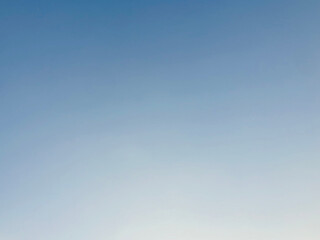 Soft Gradient Blue Sky Fading to Horizon Minimalist Background on West Lake in Hanoi, Vietnam