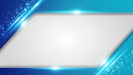 Dynamic corporate background with modern gradient border and animated light streaks video