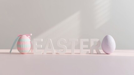 Minimalist still life with soft lighting and delicate objects