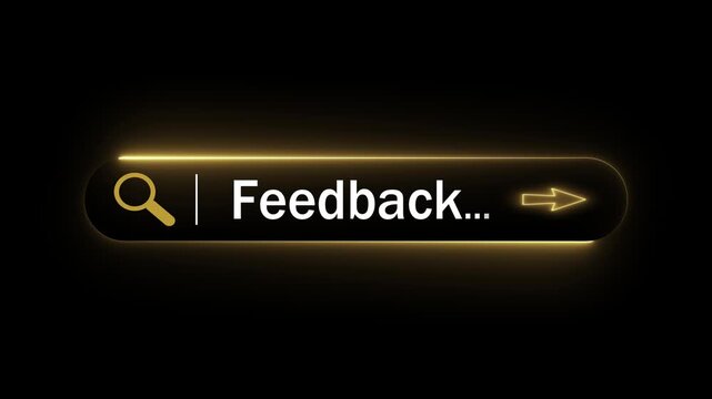 Feedback concept on the transparent background. Motion graphics of review analysis idea. Reputation management, user comment rating online. 4k video. 
