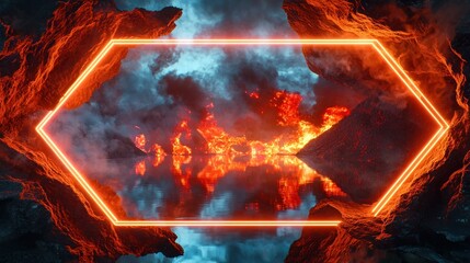 Molten Gateway A Fiery Portal to Another World