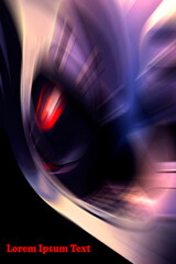 ABSTRACT BLURRED BACKGROUND. The light spills onto the black background, creating an interesting abstract design&mdash;a pattern of lines and halftones that evokes various associations in your imagination.