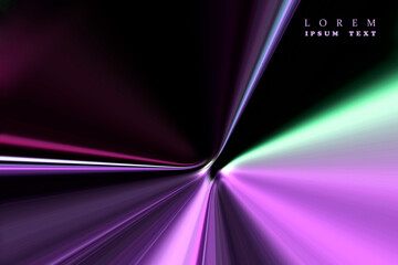 colored stream of light	