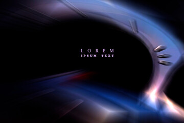 ABSTRACT BLURRED BACKGROUND. The light spills onto the black background, creating an interesting abstract design&mdash;a pattern of lines and halftones that evokes various associations in your imagination.