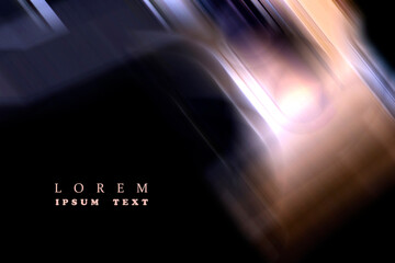 ABSTRACT BLURRED BACKGROUND. The light spills onto the black background, creating an interesting abstract design&mdash;a pattern of lines and halftones that evokes various associations in your imagination.