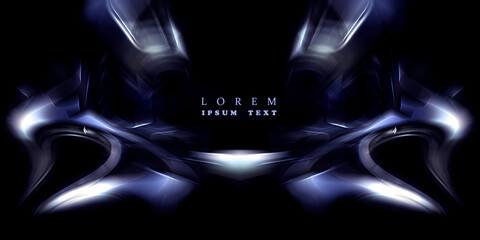 ABSTRACT BLURRED BACKGROUND. The light spills onto the black background, creating an interesting abstract design&mdash;a pattern of lines and halftones that evokes various associations in your imagination.