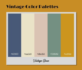 This immersive vintage color palette frames storytelling within warm timeless tones for unique branding.