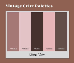 A tailored vintage color palette curated to enhance typography-driven layouts with understated depth.