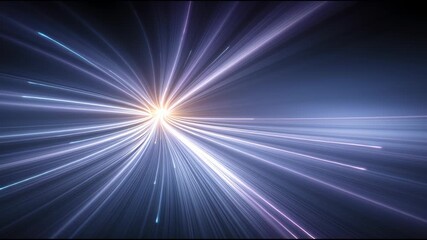 Light speed burst cosmic rays abstract neon tunnel vibrant glowing colors with smooth futuristic motion and dynamic perspective, featuring radial lines, blue gradient, motion blur, energy burst - Powered by Adobe