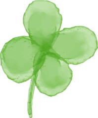 watercolor style green leaf branch floral bush sprout clover seamless pattern on white background