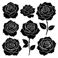 Seamless vintage floral pattern of pink roses and leaves vector illustration