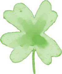 watercolor style green leaf branch floral bush sprout clover seamless pattern on white background