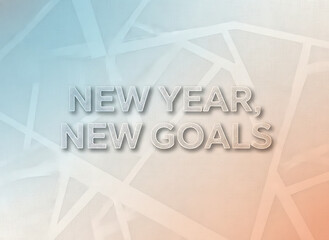 Modern Typographic New Year Resolution Background - Clean Minimalist Design with Text and Ample Copy Space, New Year, New Goals, 2026