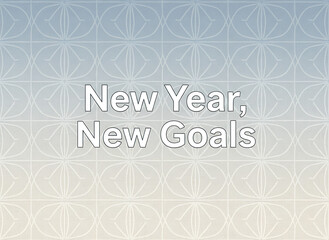 Modern Typographic New Year Resolution Background - Clean Minimalist Design with Text and Ample Copy Space, New Year, New Goals, 2026