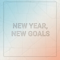 Modern Typographic New Year Resolution Background - Clean Minimalist Design with Text and Ample Copy Space, New Year, New Goals, 2026