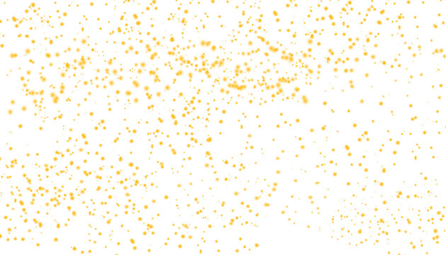 Paillette dor&eacute; sur fond transparent.