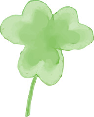 watercolor style green leaf branch floral bush sprout clover seamless pattern on white background