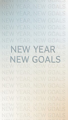Modern Typographic New Year Resolution Background - Clean Minimalist Design with Text and Ample Copy Space, New Year, New Goals, 2026