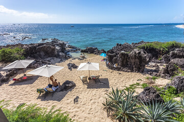 Plagette parmi les rochers, Boucan Canot, Île de la Réunion 