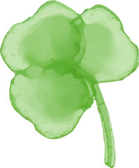 watercolor style green leaf branch floral bush sprout clover seamless pattern on white background