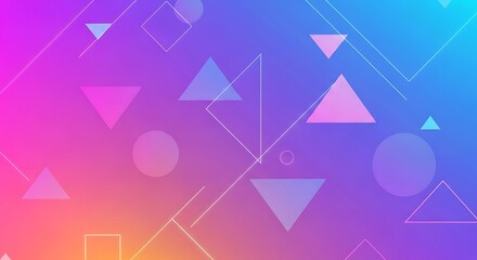 Abstract background with colorful geometric shapes design
