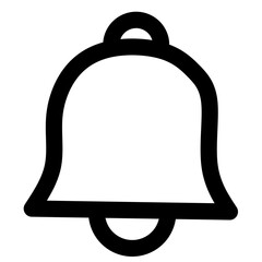 Social Media Notification Bell Icon Outline Style